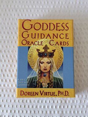 Goddess Guidance Oracle Cards by Doreen Virtue – Blue and Gold Deck